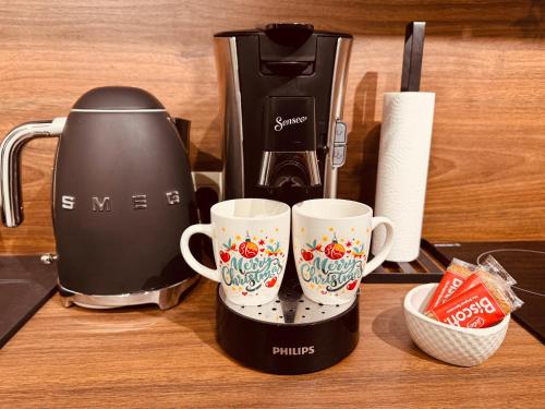 Tetera y cafetera en Chez Denis et Jenni à Han sur Lesse