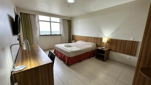 Postel nebo postele na pokoji v ubytování Boa Vista Eco Hotel