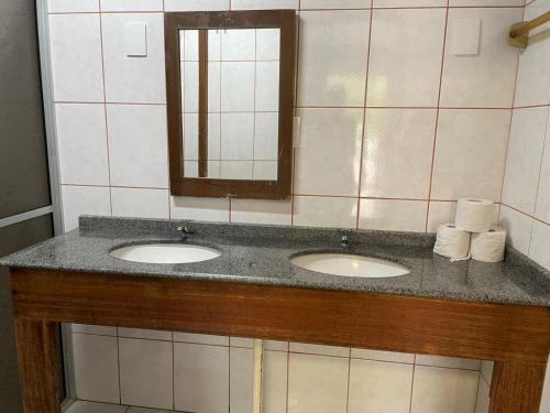 Phòng tắm tại Recanto Catarinense