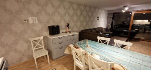 Kuchyň nebo kuchyňský kout v ubytování Paradis Zeedijk 4