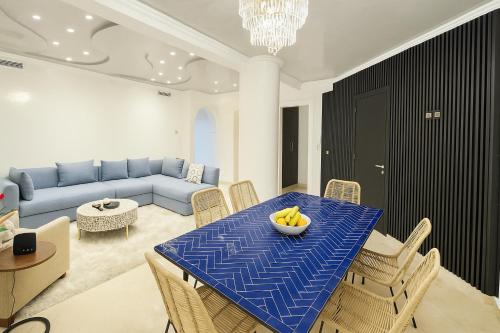 Χώρος καθιστικού στο Sabor Apartments Anas Majorelle