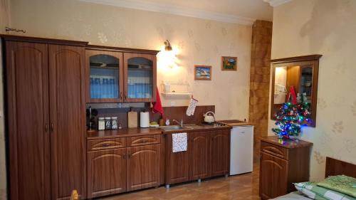 Kuchyň nebo kuchyňský kout v ubytování Pokoje gościnne Małgorzata i Piotr Bobek