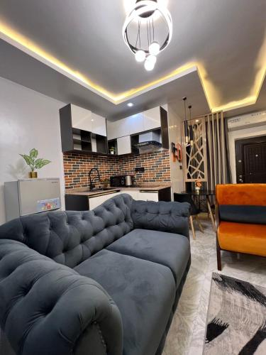 Гостиная зона в Luxury & Chic Apartment in Anthony, Maryland, Lagos, 7 mins from Ikeja Airport