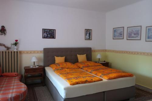 Ένα ή περισσότερα κρεβάτια σε δωμάτιο στο Ferienhaus Waldhof