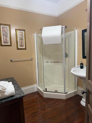 Koupelna v ubytování Hotel Ivanhoe