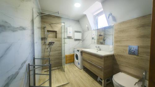 Koupelna v ubytování Dom Wakacyjny Za Zakrętem