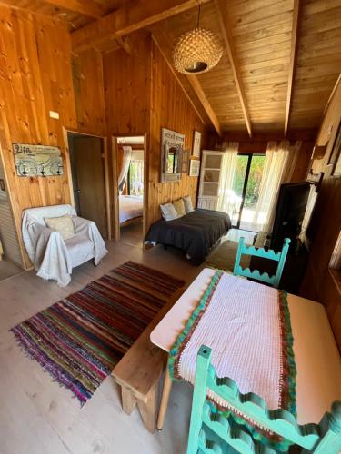 Postel nebo postele na pokoji v ubytování Cabaña Ilhabela