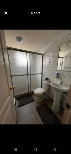 Ванная комната в Hospedaje Mary