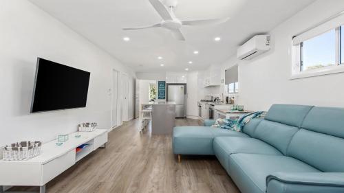 Η κουζίνα ή μικρή κουζίνα στο 52A Chalmers Street Flynns Beach