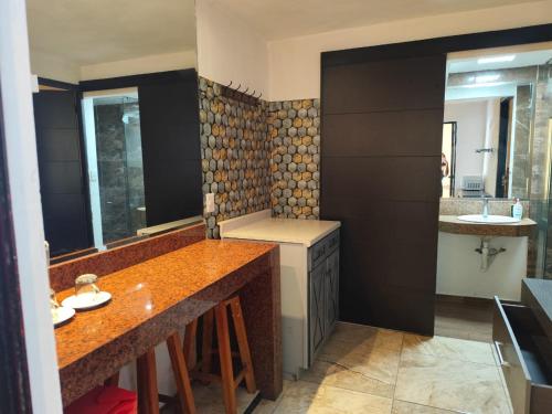 Koupelna v ubytování Cancún Hotel Boutique & Hostel