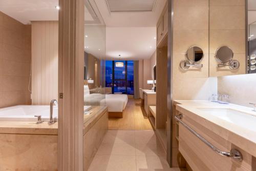 Koupelna v ubytování Crystal Orange Hotel (Hangzhou Binjiang Star Avenue)