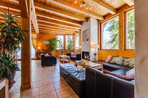 Et opholdsområde på Chalet Ysope Les Gets - by PAJ