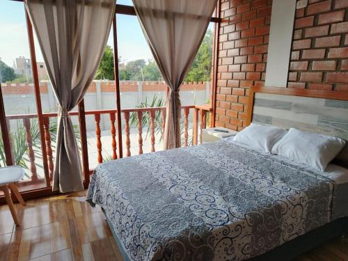 Ένα ή περισσότερα κρεβάτια σε δωμάτιο στο Oliver's Garden Country Hotel