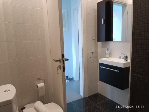 Koupelna v ubytování Villa Eos