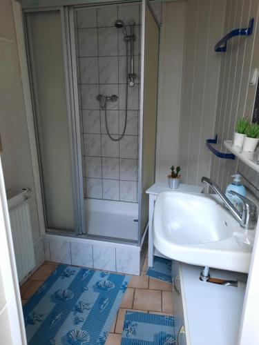 Ένα μπάνιο στο Ferienhaus Grietjes Huus