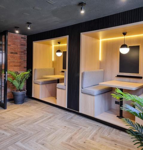 Phòng tắm tại Increible departamento cercano al movistar arena