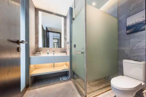 Koupelna v ubytování Atour X Hotel Shanghai Shuguang Wusong Cruise Terminal