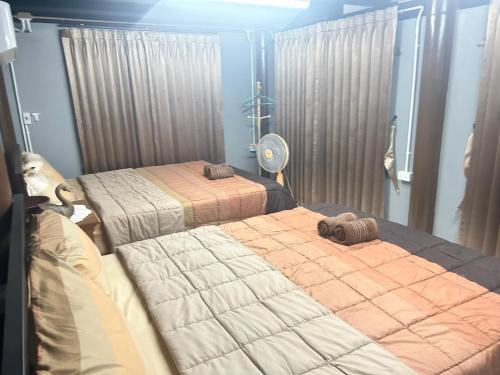 Camera con 2 letti e un ventilatore. di Siri Riverside 