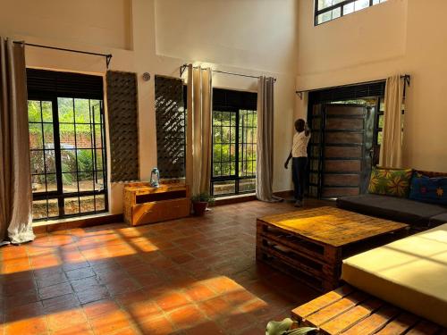 Χώρος καθιστικού στο The Nile Silver Moon