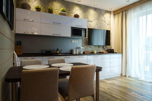 Η κουζίνα ή μικρή κουζίνα στο Apartmán Amelka Vysoké Tatry