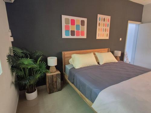 En eller flere senge i et værelse på Residence Lotus