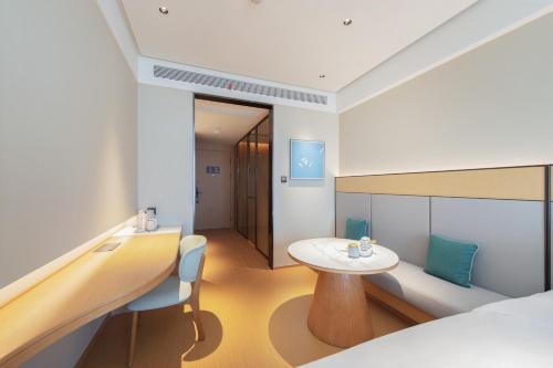 Posezení v ubytování JI Hotel Hangzhou Linping Economic Development Zone Xingqi Road