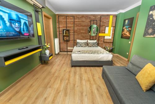 Ένα ή περισσότερα κρεβάτια σε δωμάτιο στο BUTİK 24 SUİTES