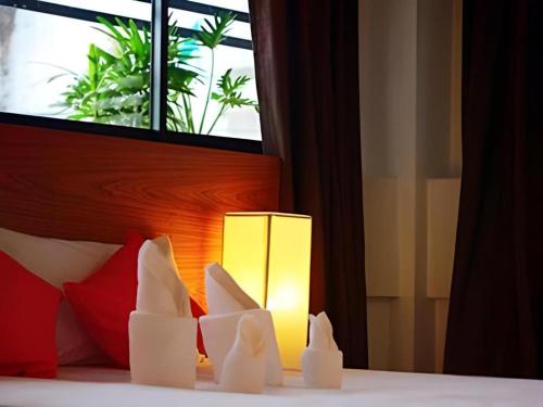 Postel nebo postele na pokoji v ubytování Iroom Hotel