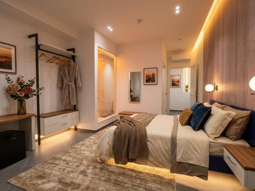 Una cama o camas en una habitación de Le Due Muse b&b