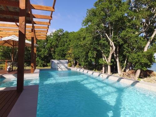 Piscina de la sau aproape de Exclusive Cottage in Havannah, Reflections Retreat