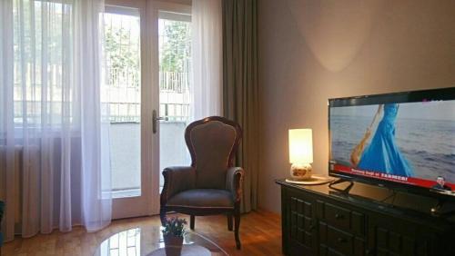 TV a/nebo společenská místnost v ubytování Apartment Zindan