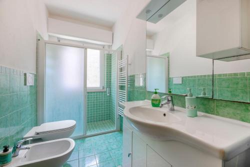 Et badeværelse på Villa Padulella - Goelba