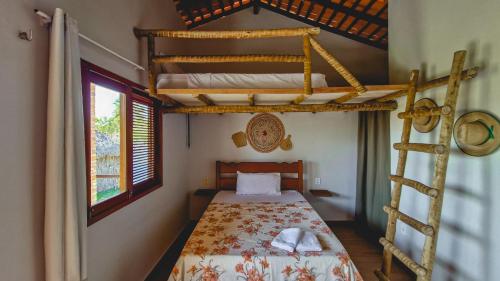 Postel nebo postele na pokoji v ubytování Maracujá Village