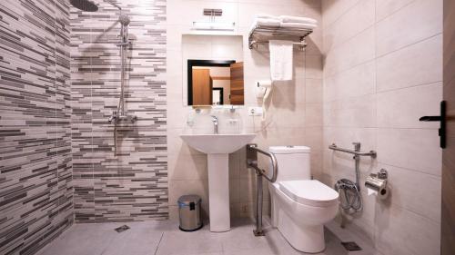 Koupelna v ubytování Bakuriani Inn