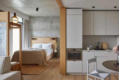 Η κουζίνα ή μικρή κουζίνα στο Locke at East Side Gallery