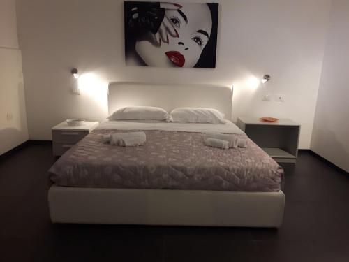 Cama o camas de una habitación en A un passo dal Massimo