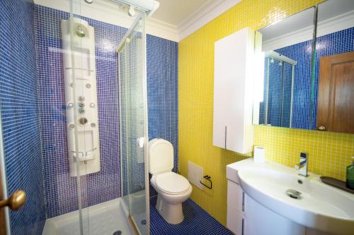 Koupelna v ubytování Cabana da Ria