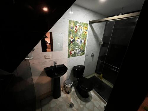 Koupelna v ubytování Tikki Lua