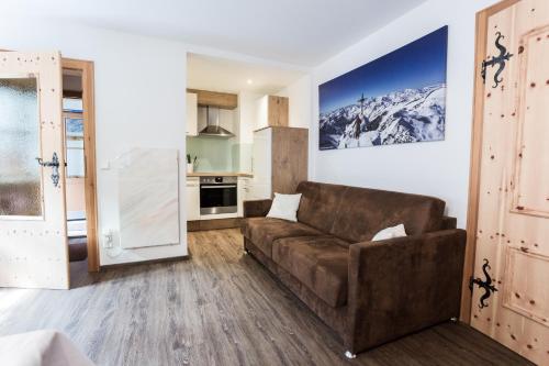 Et opholdsområde på Ferienhaus zur Hackenschmiede