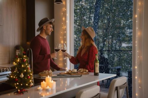 Oaspeți care stau la Bellaria with Private Spa, Ski