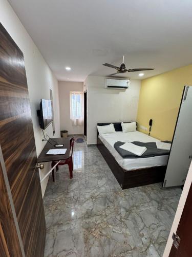 En eller flere senge i et værelse på Ikon towers