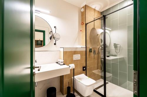 Phòng tắm tại Corvin Boutique Residence