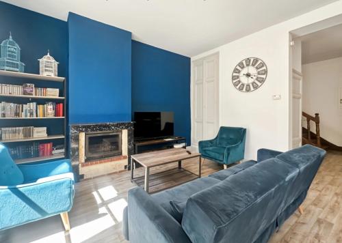 Χώρος καθιστικού στο Le logis des Jacobins 125m2