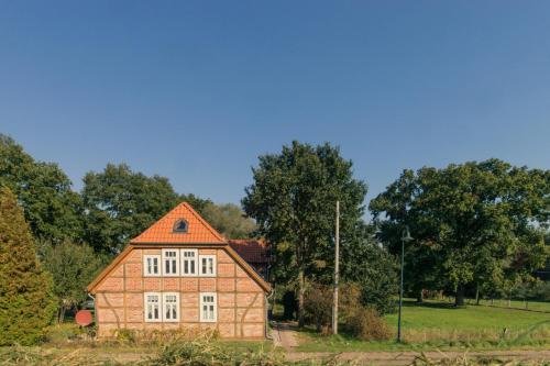 Bygningen som feriehuset ligger i