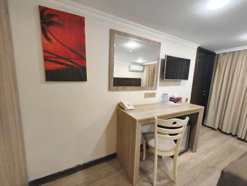 Køkken eller tekøkken på Deluxe Hotel by Zorge street