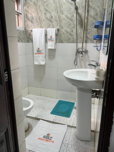 Koupelna v ubytování RBZ Apartments