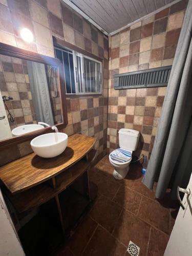 Koupelna v ubytování Casa en costa azul Canelones