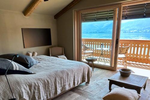 Postel nebo postele na pokoji v ubytování Strandhotel Margaretha