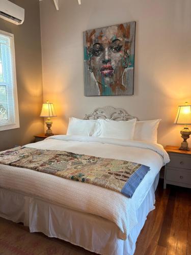 Ένα ή περισσότερα κρεβάτια σε δωμάτιο στο Caye Caulker Boutique Guesthouse 6