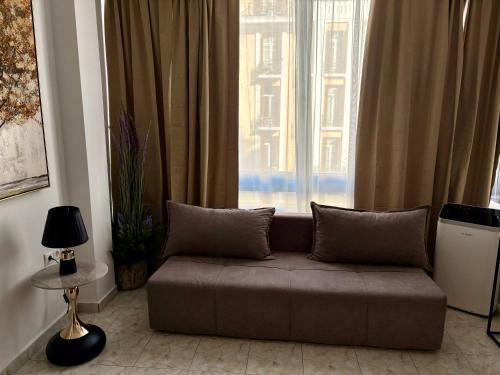 Posezení v ubytování Domus Philippou Tsimiski II, center of Thessaloniki